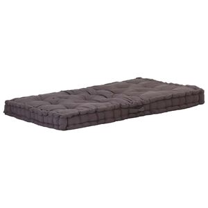 vidaXL Paletni podni jastuk pamučni 120 x 80 x 10 cm antracit