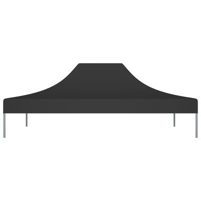 vidaXL Krov za šator za zabave 4 x 3 m crni 270 g/m²