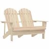 vidaXL Vrtni dvosjed Adirondack od masivne jelovine