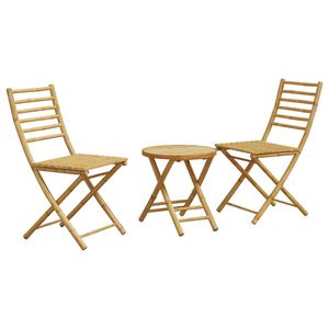 vidaXL 3-dijelni bistro set od bambusa