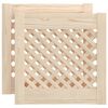 vidaXL Vrata za ormarić re&scaron;etkasti dizajn 2 kom 39,5x39,5 cm borovina