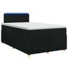 vidaXL Boxspring krevet s madracem Crna 120 x 190 cm Tkanina
