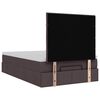 vidaXL Okvir za krevet s madraca tamnosmeđi 120x190 cm od tkanine