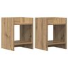 vidaXL Stalak za biljke s policom 2 pcs Zanatski Hrast 30 x 30 x 40 cm