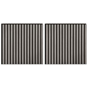 vidaXL Zidne panele 2 pcs Siva 60,5 x 60 cm