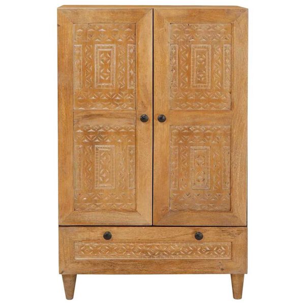 vidaXL Highboard Svjetlosmeđa 60 x 33 x 100 cm masivno drvo manga