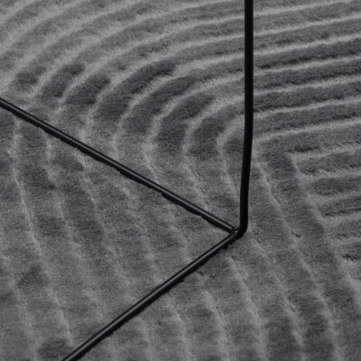 vidaXL Tepih IZA kratka vlakna skandinavski izgled antracit Ø 100 cm