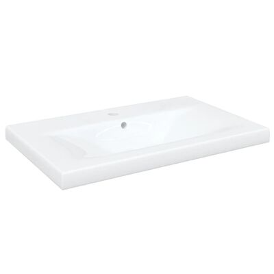 vidaXL 3-dijelni set kupaonskog namještaja visoki sjaj bijeli