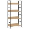 vidaXL Police za knjige s 4 razine boja hrasta 60x27,6x124,5 cm drvene