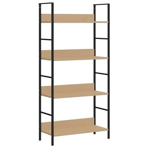 vidaXL Police za knjige s 4 razine boja hrasta 60x27,6x124,5 cm drvene