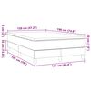 vidaXL Krevet box spring s madracem krem 120 x 190 cm od tkanine