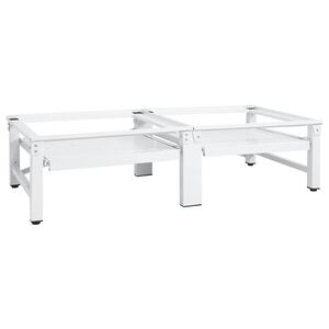 vidaXL Postolje za perilicu i su&scaron;ilicu rublja s policama na izvlačenje