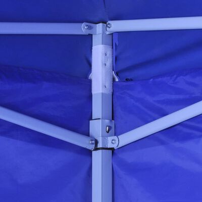 vidaXL Plavi sklopivi šator 3 x 3 m s 4 zida