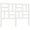 vidaXL Uzglavlje za krevet bijelo 126 x 4 x 104 cm od masivne borovine