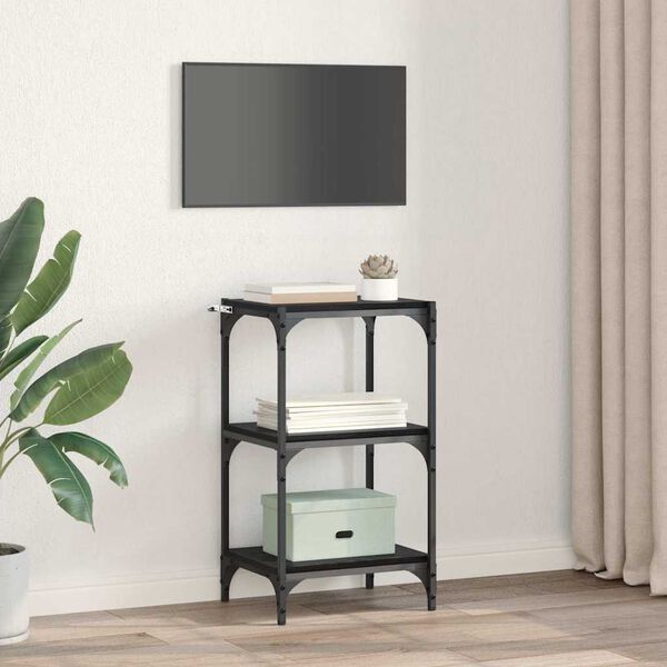 vidaXL Ormarić za knjige Crni hrast 40 x 33 x 70,5 cm