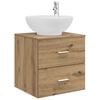 vidaXL Umivaonik s policom Hrast artisan 49,5 x 44,5 x 66,5 cm
