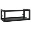 vidaXL Zidni okvir za kupaonski umivaonik crni 79x38x31 cm željezni
