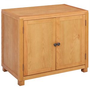 vidaXL Cabinet s pohranom Smeđa 78 x 50 x 70 cm Čvrsto Hrastovo Drvo