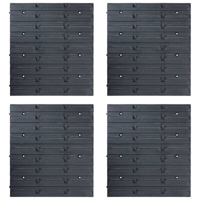 vidaXL 29-dijelni set kutija za pohranu sa zidnim pločama crveno-crni