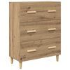 vidaXL Highboard s ladicama Umjetnički hrast 69,5 x 32,5 x 180 cm