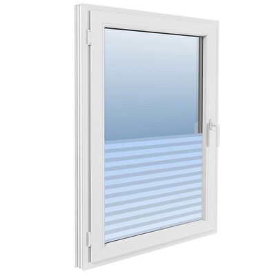 vidaXL Mutna prozorska folija za privatnost ljepljiva prugasta 0,9x20m