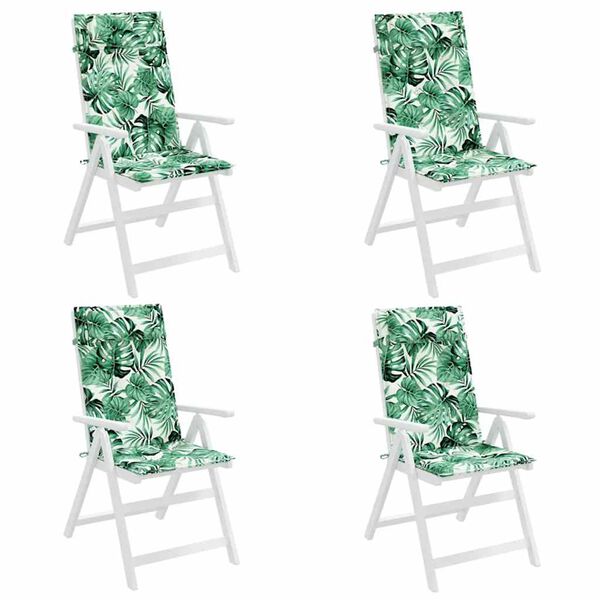 vidaXL Jastuci za visoku stolicu 4 kom uzorak li&scaron;ća od tkanine Oxford