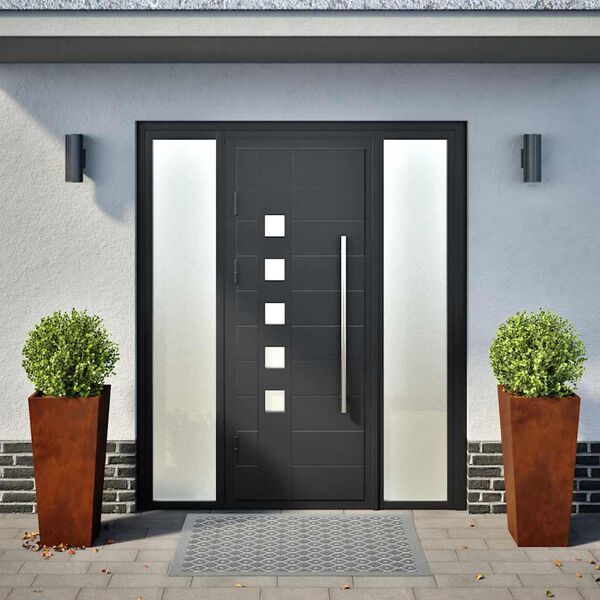 vidaXL Vrtne sadilice 2 kom 35x35x75 cm Pohabani čelik