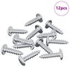 vidaXL Vijak 12 pcs Srebrno M4 x 16 mm Čelik