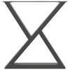 vidaXL Noge za blagovaonski stol 2 kom. antracit 80 x (72-73,3) cm čelik