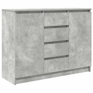 vidaXL Komoda s ladicama beton siva 100,5x35x76 cm konstruirano drvo
