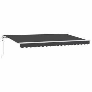 vidaXL Povlačivi tende Antracit 350 x 200 cm tkanina