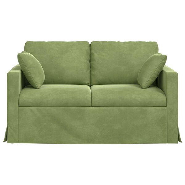 vidaXL Sofa Svijetlo zelena 138 x 78 x 80 cm Bar&scaron;un