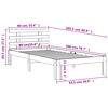 vidaXL Okvir kreveta bez madraca vo&scaron;tano smeđi 90 x 200 cm od borovine