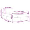vidaXL Otomanski krevet s madracem svjetlosivi 120x190 cm bar&scaron;unasti