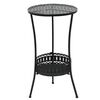 vidaXL Bistro stol crni 40 x 70 cm metalni