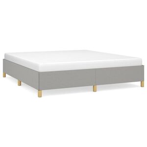 vidaXL Okvir za krevet bez madraca svjetlosivi 160 x 200 cm od tkanine