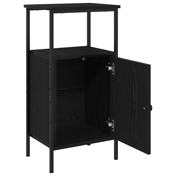 vidaXL Noćni ormar 2 pcs Crni hrast 41 x 31 x 80 cm Konstruirano drvo