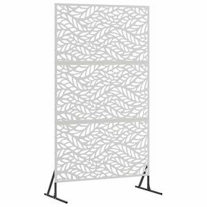 vidaXL Zaslon za privatnost 100 x 50 x 180 cm Nehrđajući čelik Srebrna
