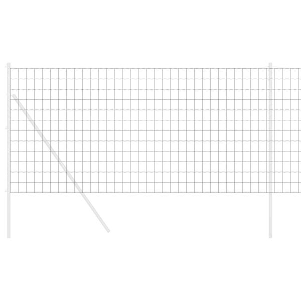 vidaXL Euro ograda Siva 1 x 25 m Željezo prekriveno PVC-om