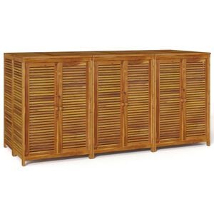 vidaXL Vrtna kutija za pohranu 210x87x104 cm od masivnog drva bagrema