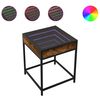 vidaXL Noćni ormarić s beskonačnim LED boja hrasta 40 x 40 x 51 cm