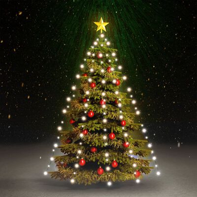 vidaXL Mrežasta svjetla za božićno drvce 210 LED hladna bijela 210 cm