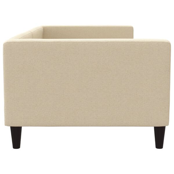 vidaXL Dnevni krevet krem 90 x 200 cm od tkanine