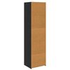 vidaXL Cabinet Crni hrast 50 x 41 x 185 cm Konstruirano drvo