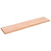 vidaXL Zidna polica svjetlosmeđa 140x30x(2-4) cm obrađena hrastovina