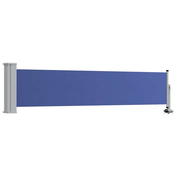 vidaXL Uvlačiva bočna tenda za terasu 60 x 300 cm plava