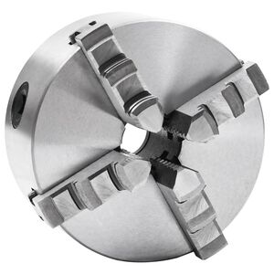 vidaXL Stezna glava za tokarski stroj s 4 čeljusti 125 mm čelična K12 125