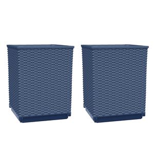 vidaXL Sadilice 2 kom plava siva 30 x 30 x 37 cm od polipropilena