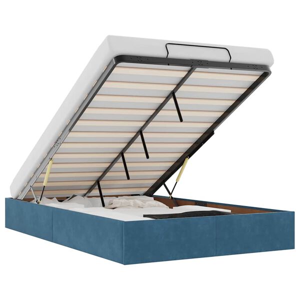 vidaXL Okvir za krevet bez madraca tamnoplavi 120x190 cm bar&scaron;unasti