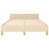 vidaXL Okvir kreveta bez madraca krem 120x190 cm od tkanine